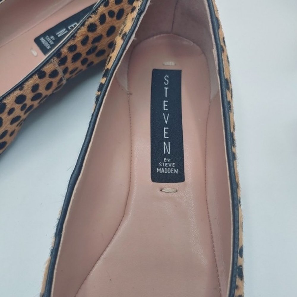 Steven By Steve Madden Bantry Genuine Calf Hair Flats 6M NEW IN BOX - Picture 4 of 7